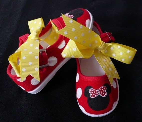 Minnie Mouse Red Mary Jane Canvas Shoes