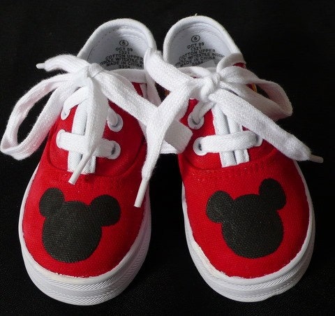 Mickey Mouse Canvas Lace Up Shoes