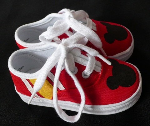 Mickey Mouse Canvas Lace Up Shoes