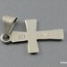 Vintage Cross Pendant Sterling Silver 925 3D