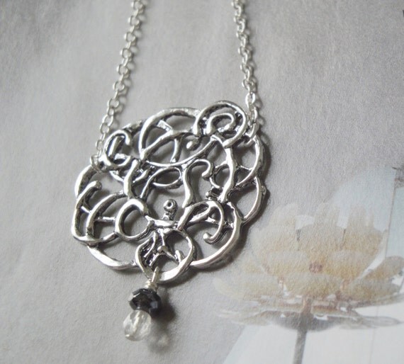 Silver Cloud Pendant With Silver Chain Necklace