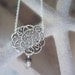 Silver Cloud Pendant With Silver Chain Necklace