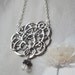 Silver Cloud Pendant With Silver Chain Necklace