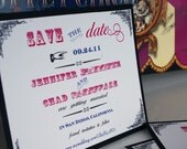 Vintage Carnival Save The Date Cards