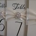 Wedding Table Number Cards