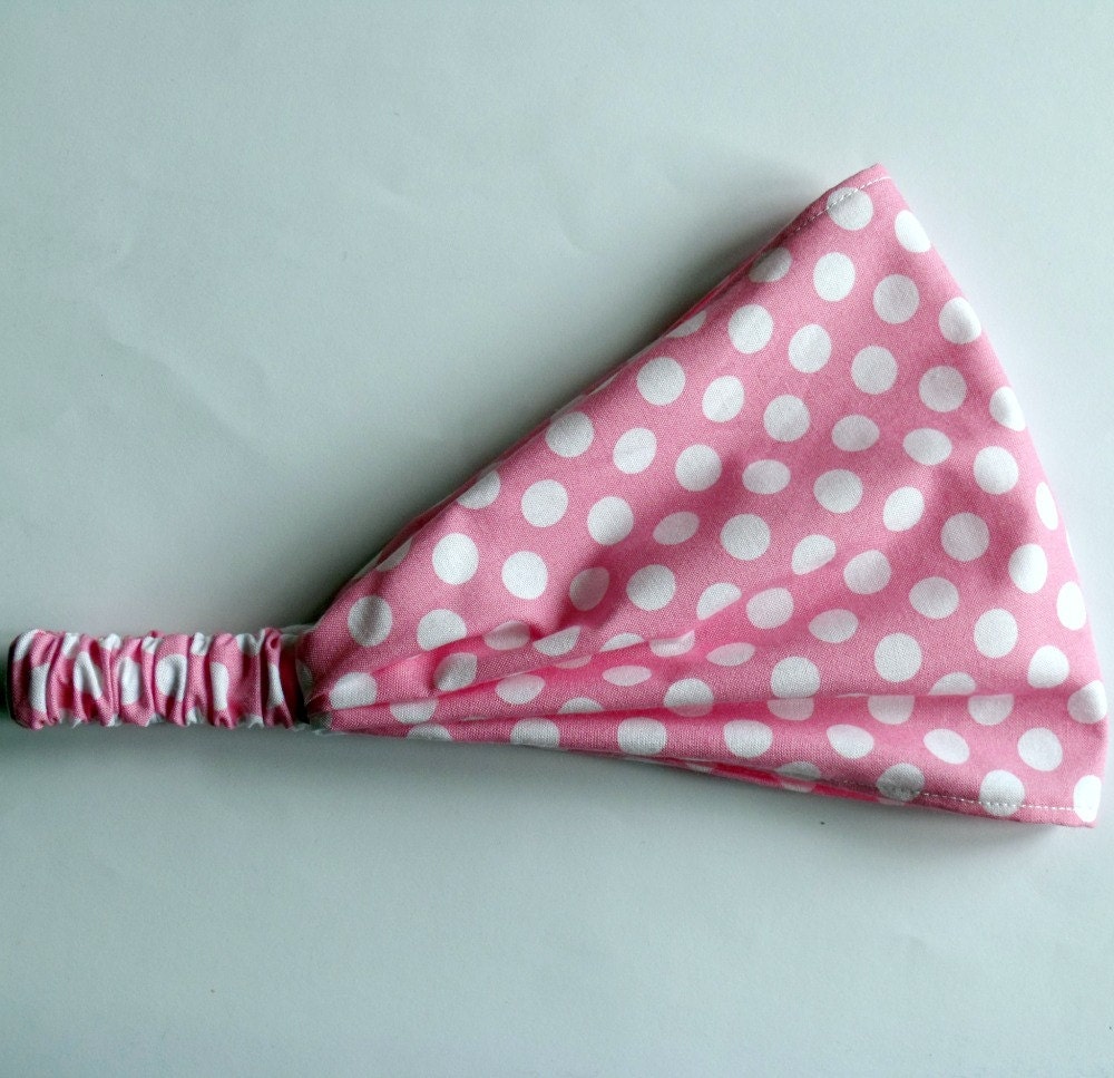 Candy Ta Dot Headband- Michael Miller fabric