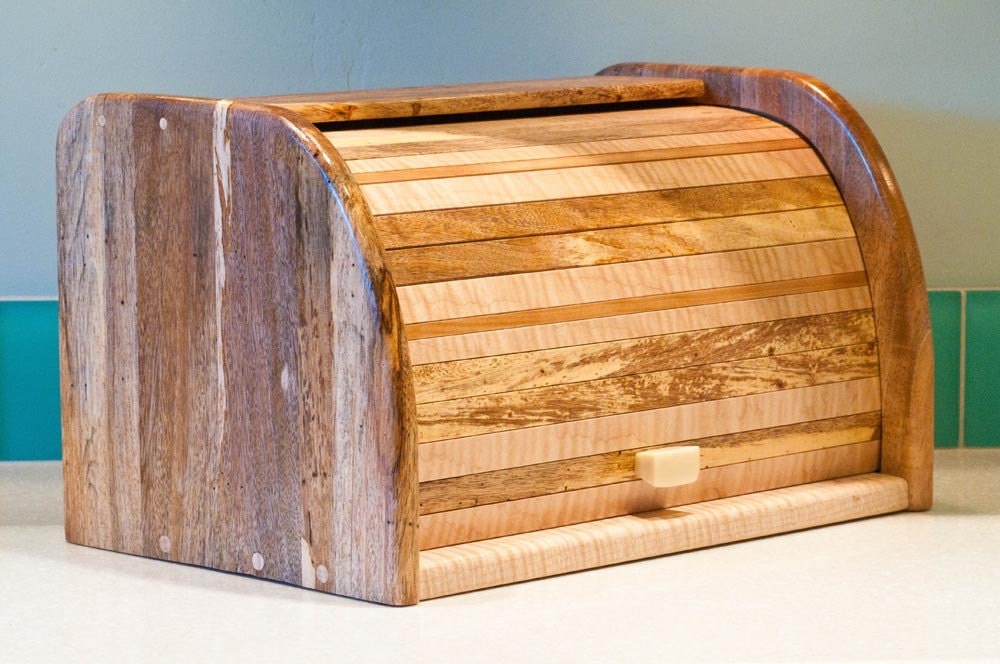 Hand Made Wood Bread Box By Woodworkingdan On Etsy