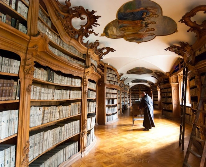 Monastic 01 - 8x10 fine art print - rare medieval library photograph