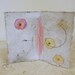Whimsical Mixed Media Freestanding Drawing on Handmade Paper / Page From The Book of Floating Flowers
