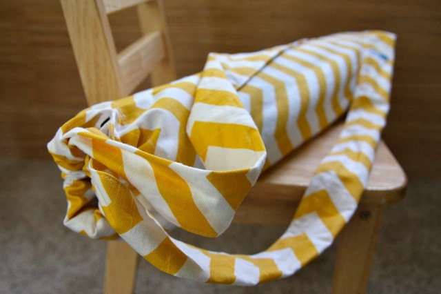 For Alessandra- Yoga Bag - Chevron Yellow