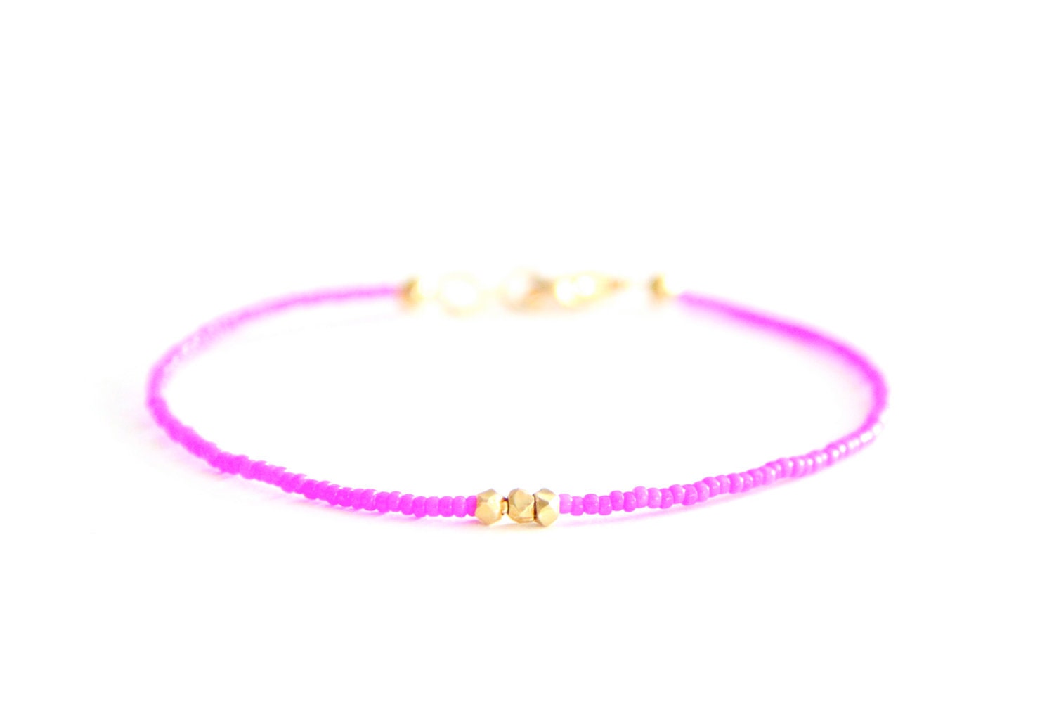 Three Wishes Bracelet - Magenta