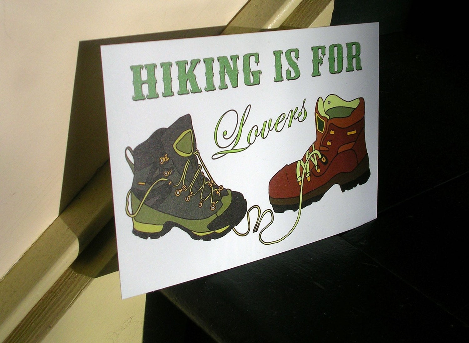 Hiking is For Lovers - Individual Postcard