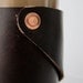 Leather Cozy: Fits GTs Kombucha Bottles as a tight sleeve