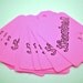 Bright Pink Thanks Tags - Set of 15 - HANDMADE by the KIDS