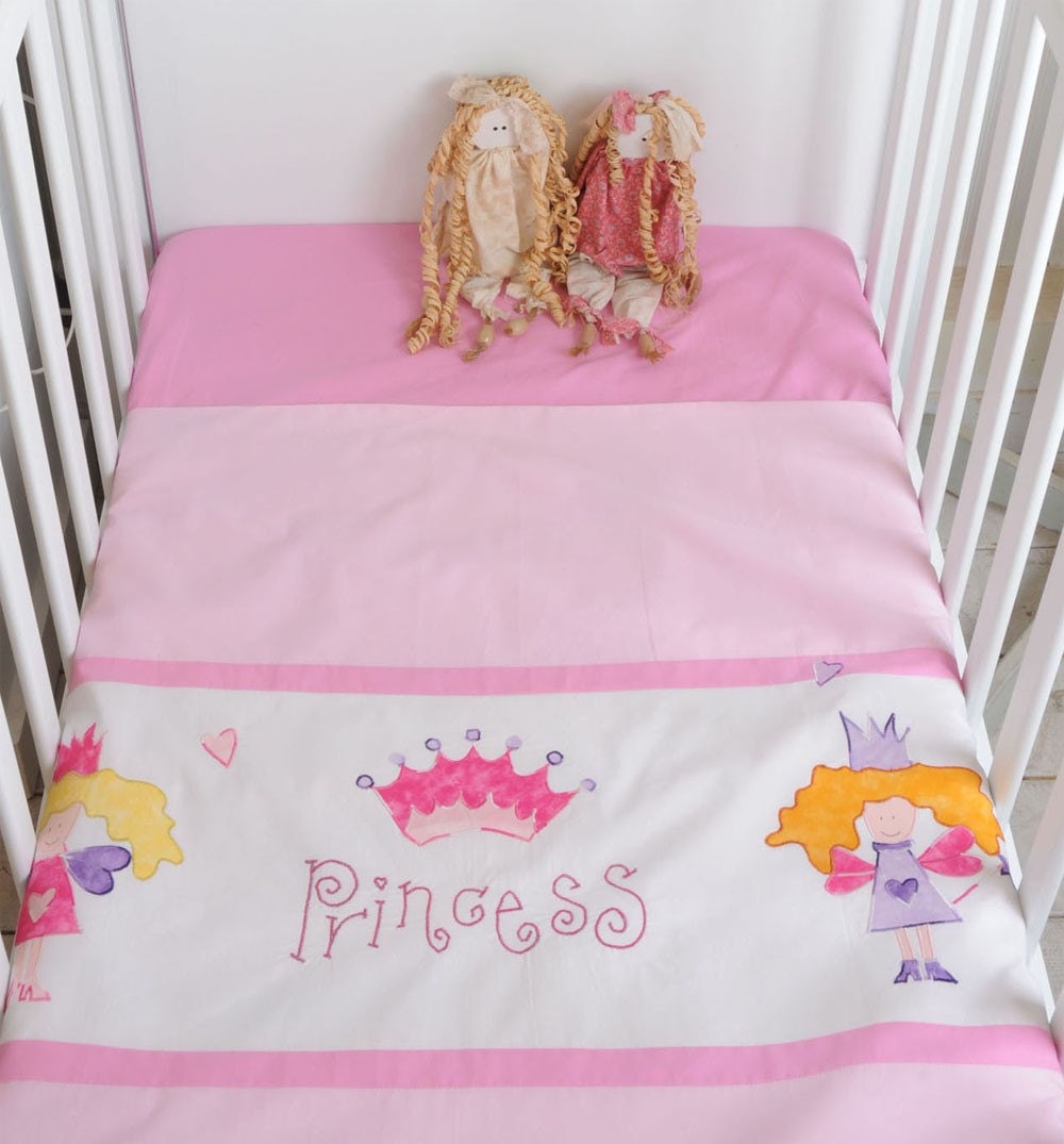 Applique duvet cover  for toddlers - Princess