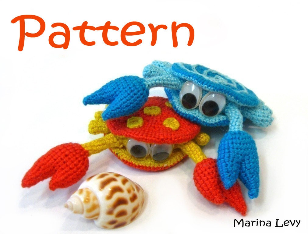 Rupert the Crab - pattern for crocheted amigurumi / tutorial - CreatedByMarina