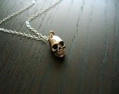 Skully - Solid Sterling Silver Skull Necklace