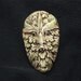 Polymer Clay Antiqued Green Man Spirit Face Cabochon