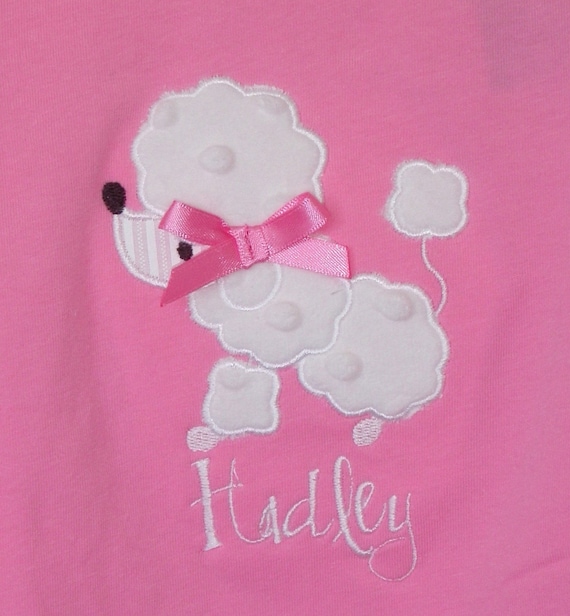 Pink Poodle Applique - 3 sizes! | Featured Products | Machine