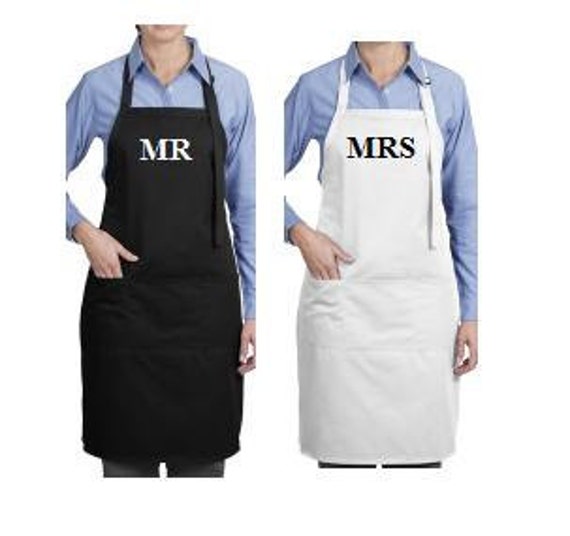 Personalized Apron His And Hers Aprons Wedding By Atwinklestar