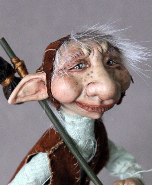 Art Doll One of a Kind Oscar the Troll Fantasy Sculpture