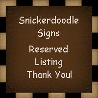 Reserved Listing for Melissa