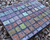 11x14 Mixed Media "Textured Flower Garden Squares"