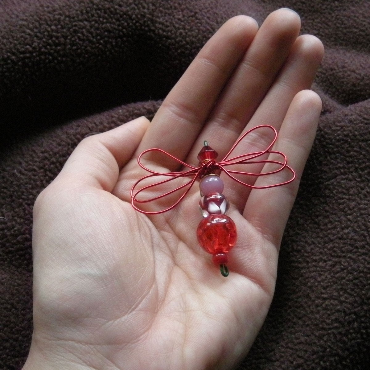 Bug Buddy Beaded Brooch Pin - Lisa
