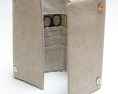 Needles, Crochets and Hooks Case. Knitting needles Organizer Holder.  9pockets for circle and 12 for  socks needles.