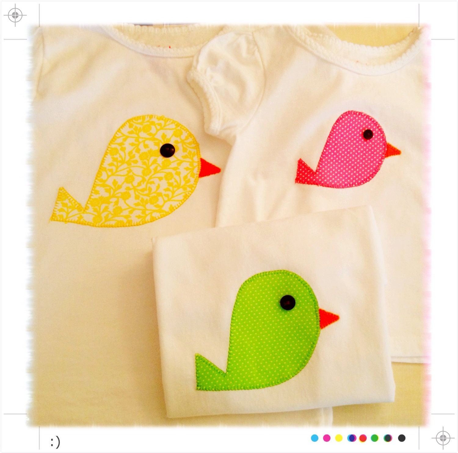 Girl's Spring Bird Skirt- Size 12 months- LAST ONE