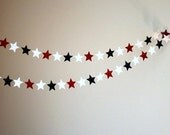 Stars Garland - red, white and blue