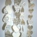 Vintage Book Hearts Garland - 10' long