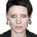 Girl with the Dragon Tattoo - Salander Spirals Short- Black Horn Fake Gauges