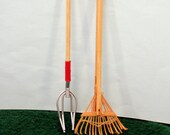 Miniature Rake and Pitch Fork Dollhouse Garden