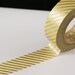 Metallic Gold and White Skinny Diagonal Stripes Washi Paper Masking Tape-11 YARDS