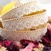 Handmade Peel & Stick 1" inch COTTON LACE Adhesive Fabric Deco Tape Eyelets and Flowers -2 YARDS