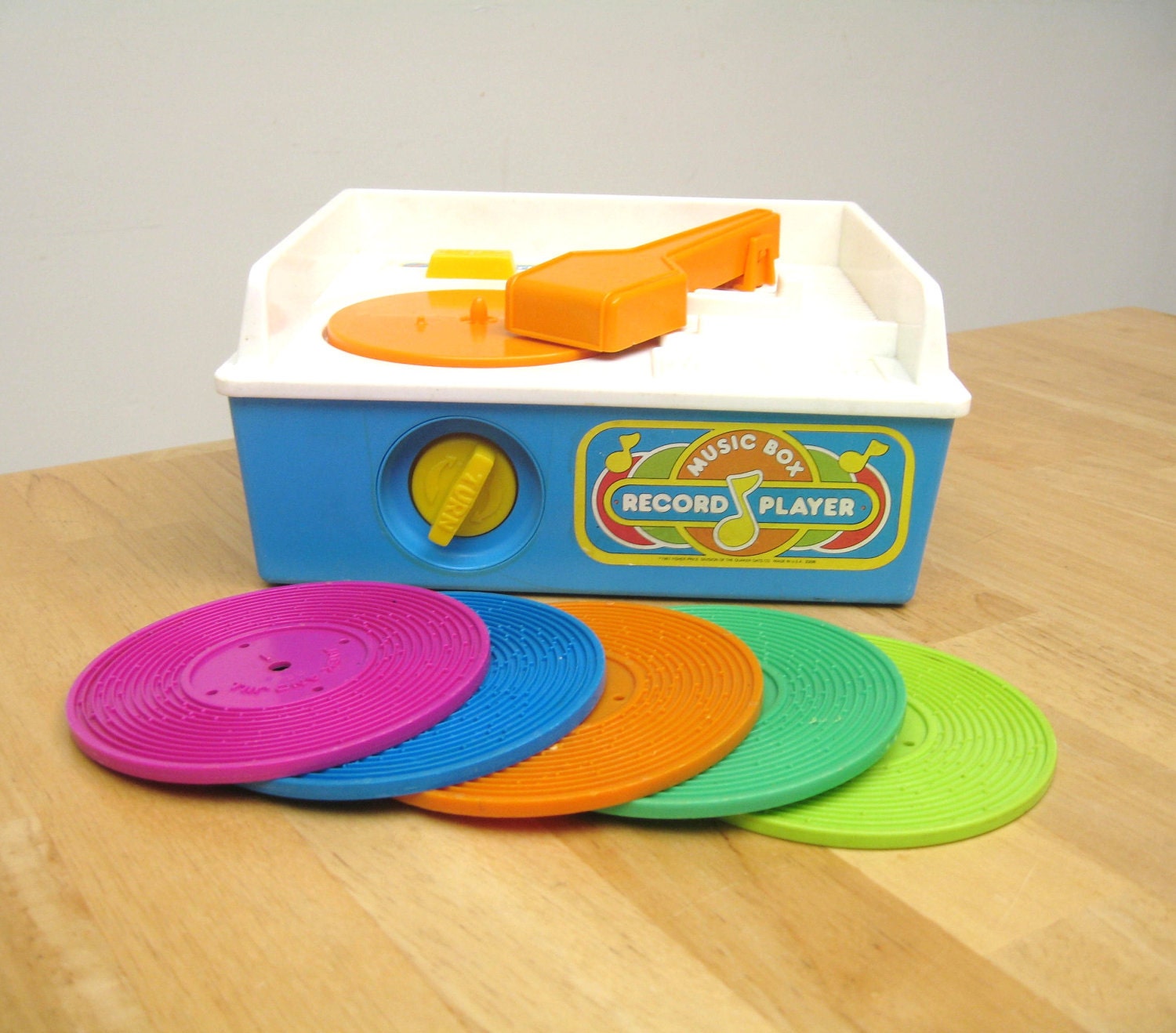 Vintage Fisher Price Record Player - Complete