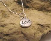 Love - sterling silver charm