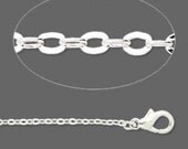 Gold or Silver Plated Link Chain 18 in