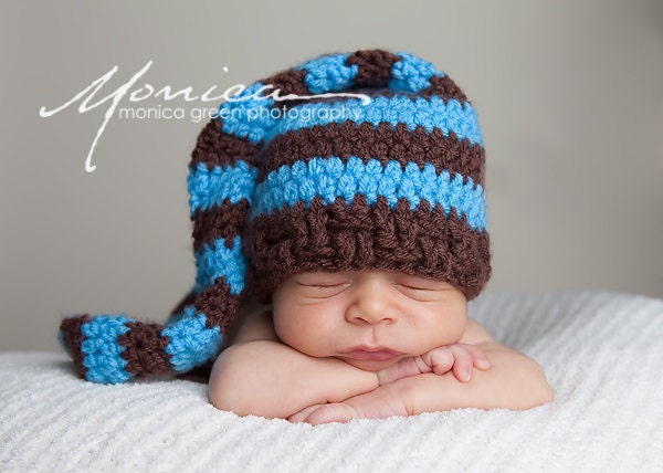 blue and white stocking cap, you choose size or other colors