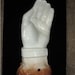Vintage Hand Sculpture Figure 70's Pottery Porcelain Left Hand  Functional Marc Sijan Listed Artist Early Studio Piece