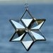 3D Clear Beveled Stained Glass Star Ornament Suncatcher Decoration