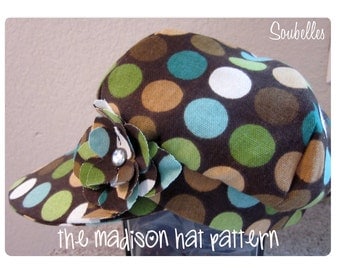 Sewing pattern - fleece winter hat - The Madison Hat
