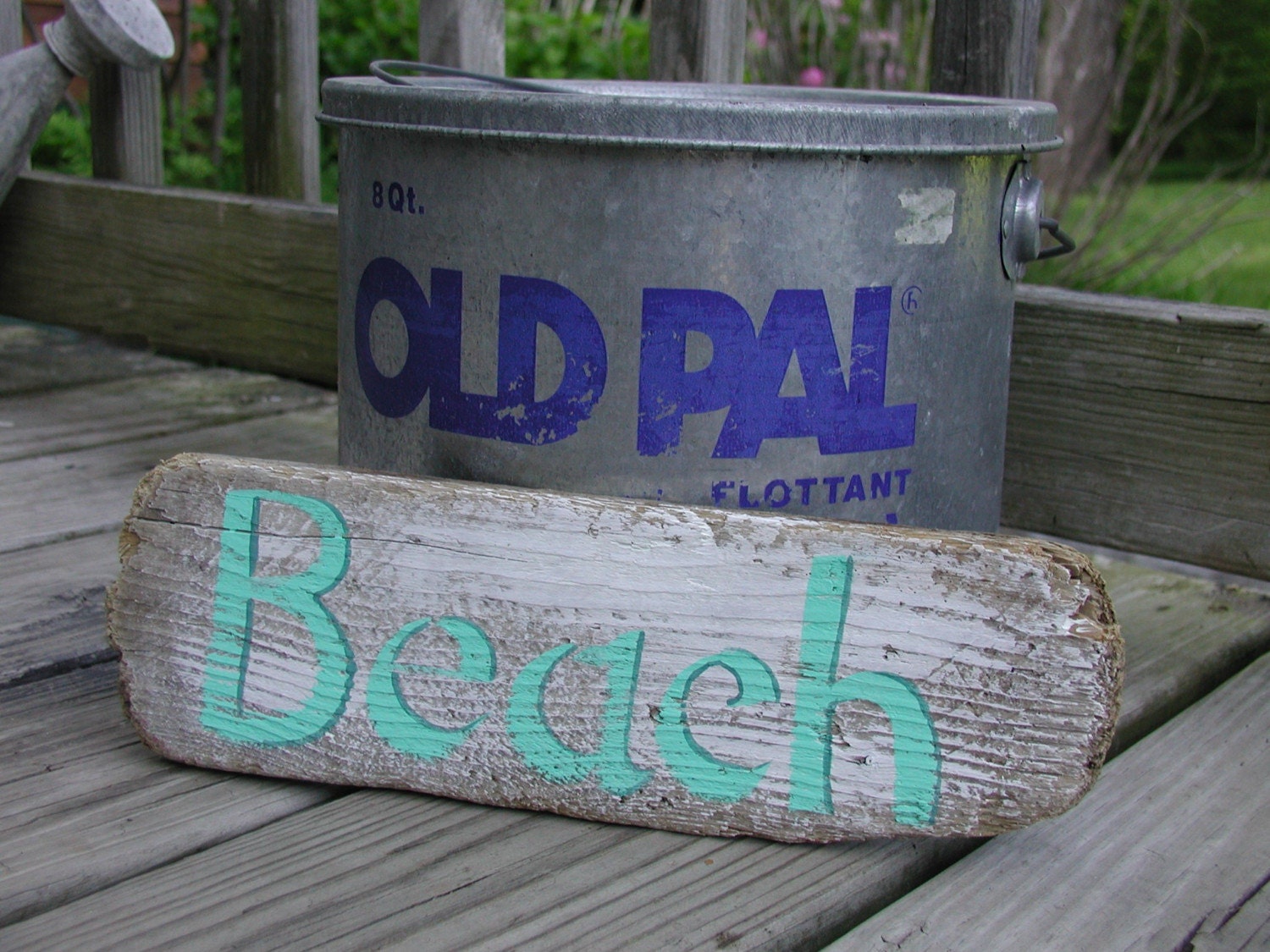 Hand painted Maine Driftwood Beach Sign