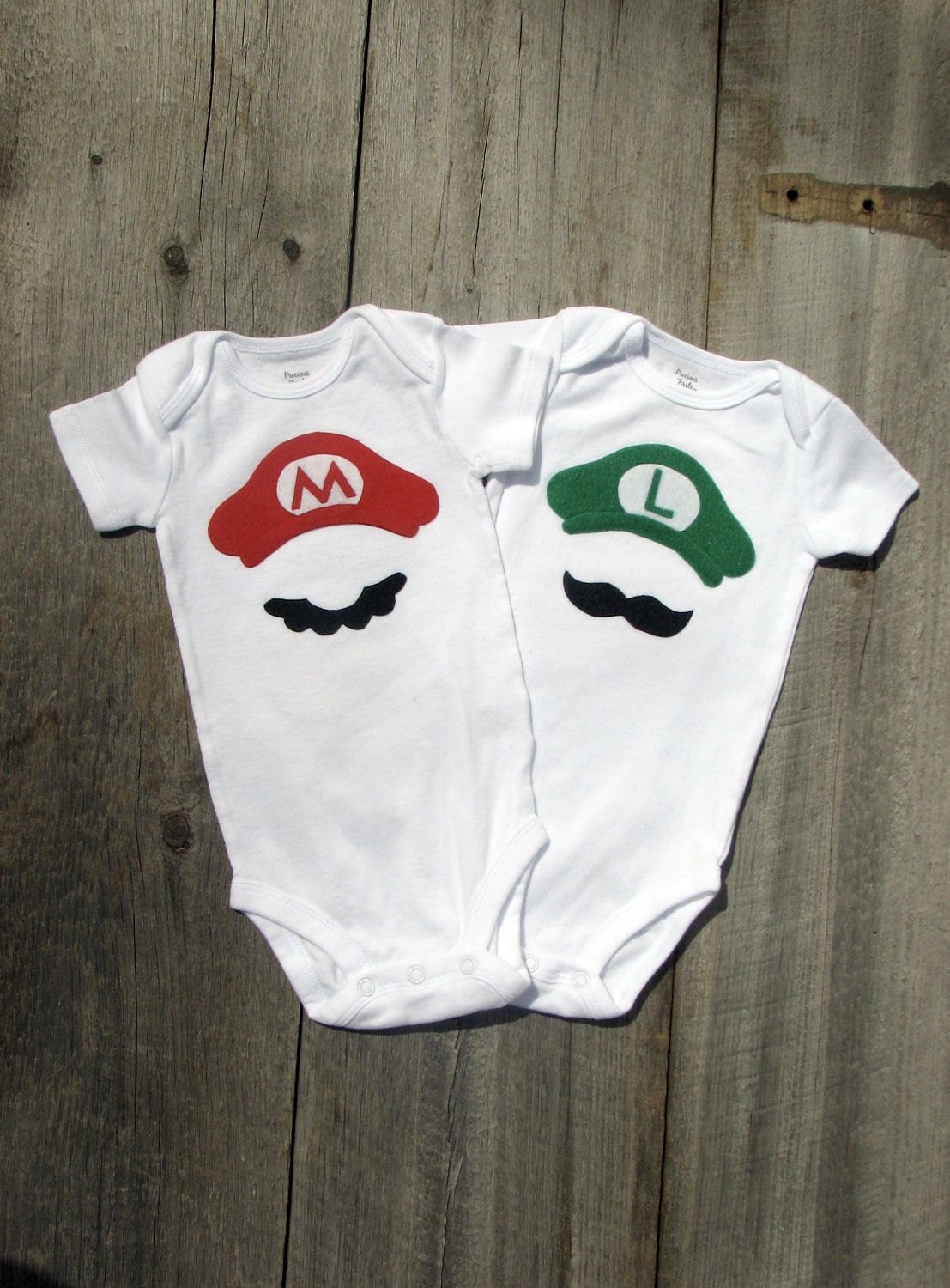Twin Shower Gift Mario And Luigi Super Mario Brother Onesies