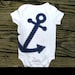 Anchor Baby Clothes - Nautical Twin Baby Onesies