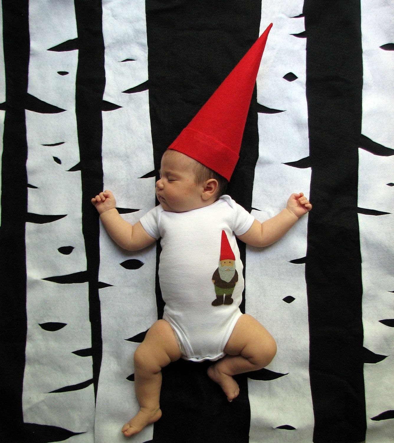 Gnome Onesie, Woodland Baby Shower Gift