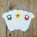 Mushroom Baby Onesies / Video Game Gift Pack
