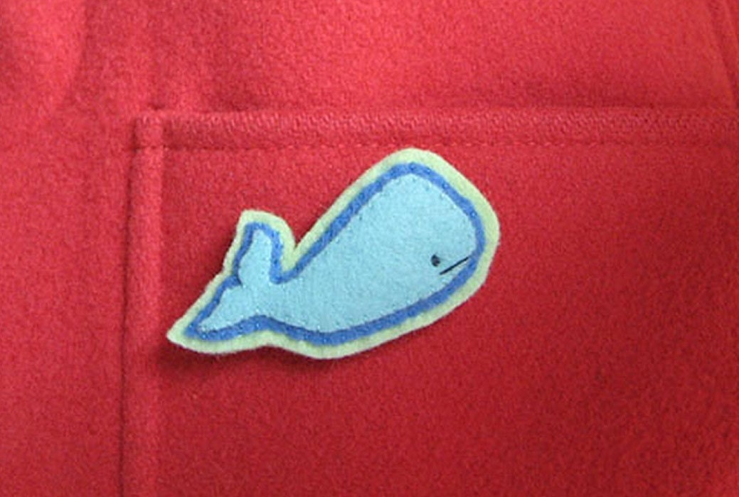 Whale Brooch Felt Pin - Cousteau - Cute Nautical Accessories - Aqua Blue