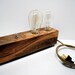 The Menlo Park Lamp- Dual Edison Bulb in Spalted Ambrosia Maple RESERVED